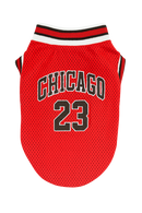 Chicago 23 Basketball Pet Jersey - Red