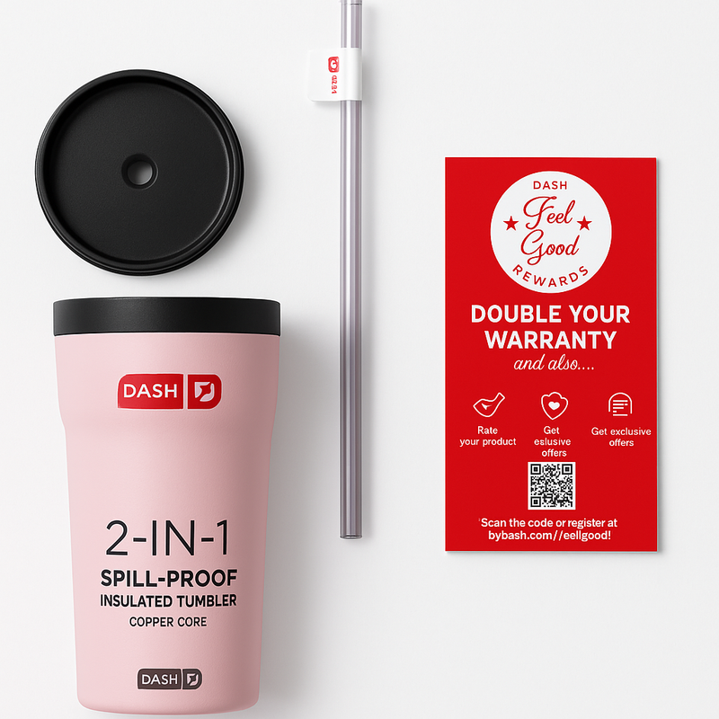 COPO TERMICO 2-IN-1 SPILL PROOF  DASH