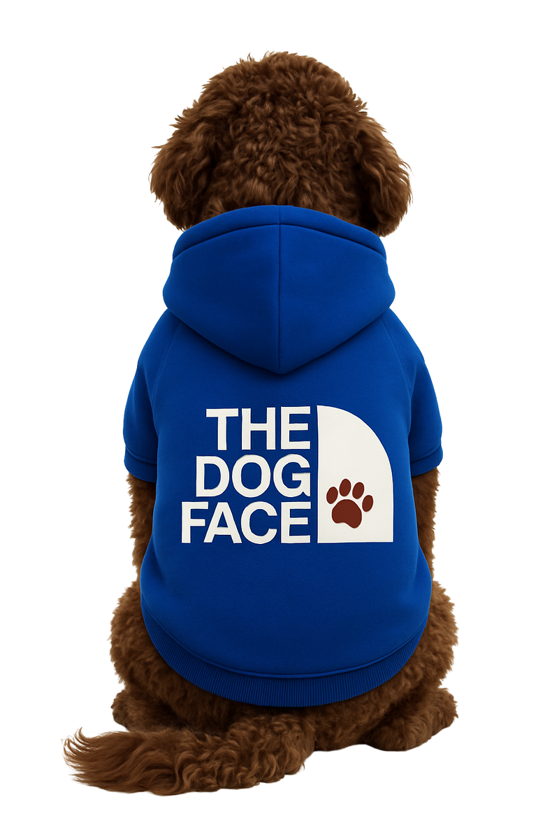 “The Dog Face” hoodie - Blue