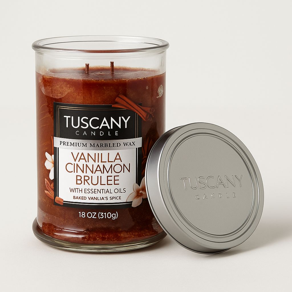 Candle Tuscany Vanilla Cinnamon Brulee